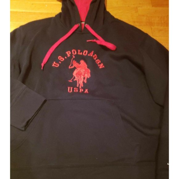 U.S. POLO ASSN. BLACK HOODIE SIZE XL - Picture 4 of 6